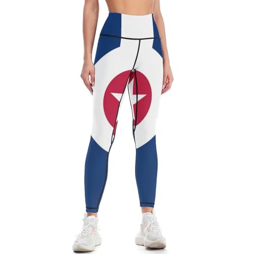 Flag of Indianapolis Womens Printed Yoga Leggings High
