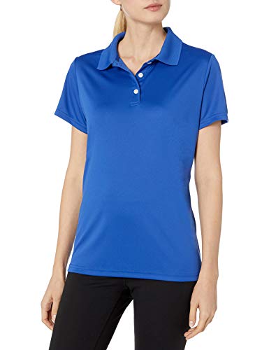 Hanes Sport Women's Cool DRI Performance Polo,Deep Royal,X-Large