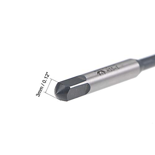 Grifo de rosca en espiral M3 x 0.5 con acero HSS 6542 y revestimiento TiCN 4
