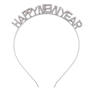 Christmas Headbands Xmas Rhinestone HAPPY NEW YEAR Hairbands Crystal Snowflake Merry Christmas Crown Hair Hoop Reindeer…