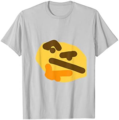 Funny Thinking Face Emoji T Shirt Slanted Face