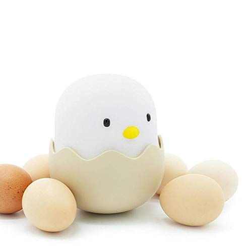 Bonita lámpara de noche de silicona con sensor de contacto y luz nocturna LED con cable USB, brillo ajustable, para bebés y adolescentes. Warmes Licht