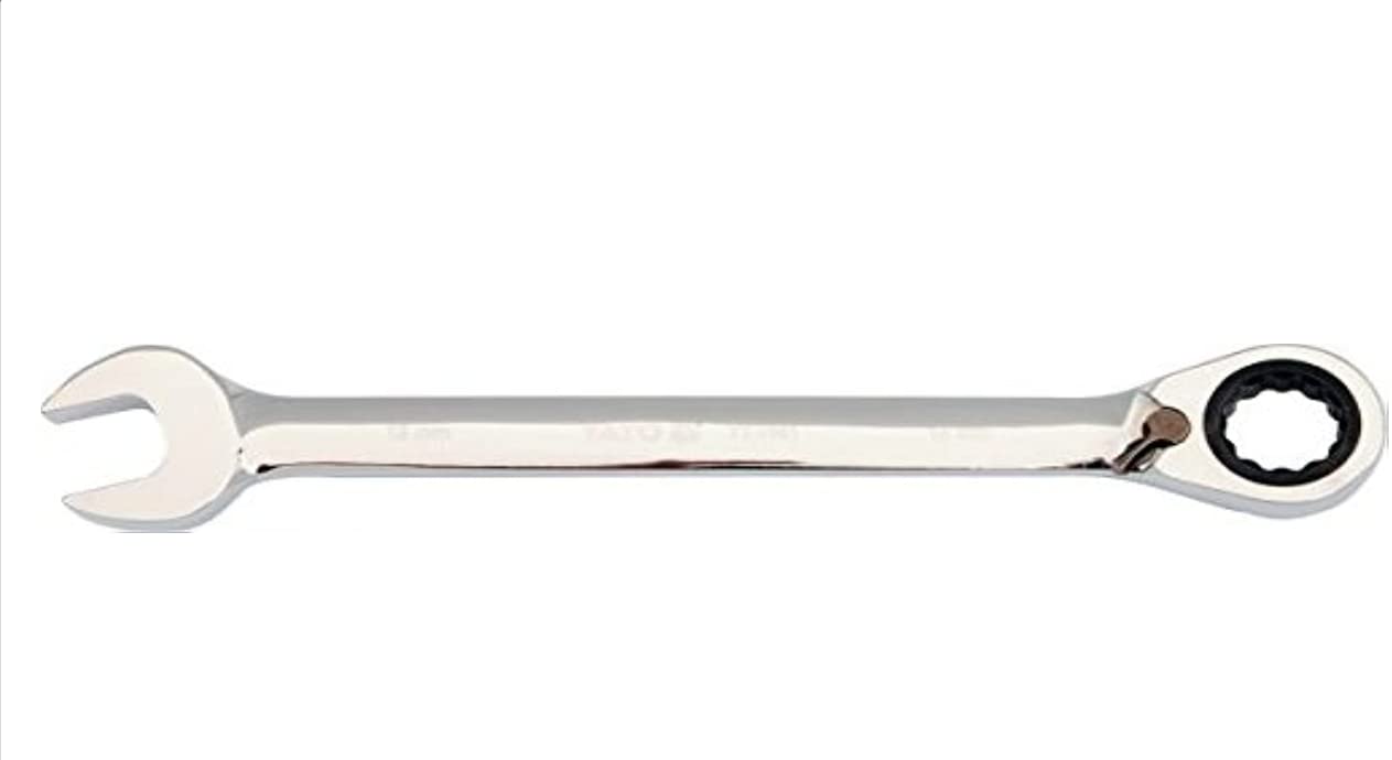 Yato YT-1661 - Ratchet Combination Spanner 18 mm, Chrome
