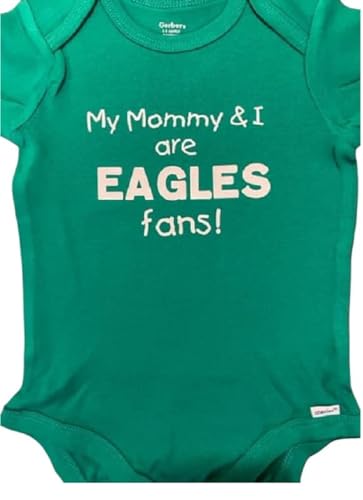 Mommy Eagles fans baby onesie ® infant football one piece bodysuit hate the Cowboys (6-9 months)