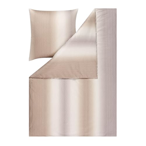 Estella Mako Interlock Jersey Bettwäsche Caspian leinen 1 Bettbezug 135 x 200 cm + 1 Kissenbezug 80 x 80 cm