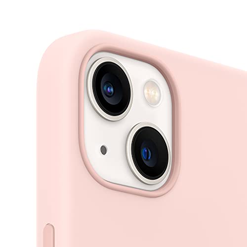 Image of Apple iPhone 13 Silicone Case with MagSafe - Chalk Pink