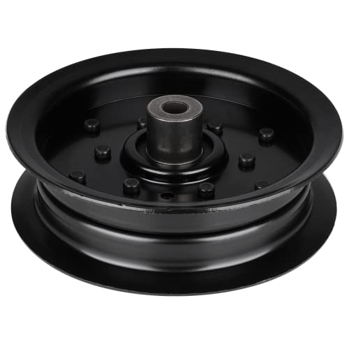 532196106 Flat Idler Pulley Replaces for Husqvarna/Poulan/Craftsman 6106 197379 532197379 for 42 46 48 54 Decks Lawn Mower (1 Pack)