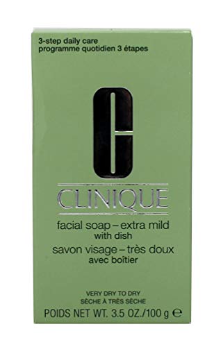 Clinique Facial Soap Mild with Dish, 5.2 Ounce