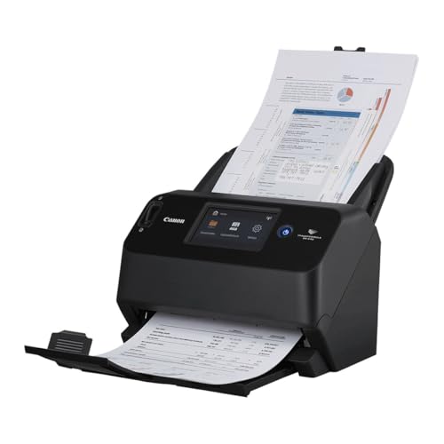 El escáner de sobremesa compacto imageFORMULA DR-S130, idóneo para pequeñas empresas y equipos de oficina, ofrece una flexible conectividad Wi-Fi y USB, así como una pantalla LCD táctil de 4,3