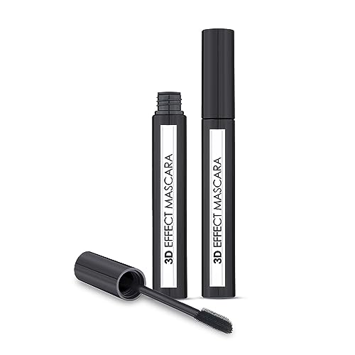 Image of Lamel- 3D Effect Mascara- Black | Lifts and curls the lashes | Gives a voluminous effect |Unique brush that easily separates lashes |Smudge-proof formula |10ml