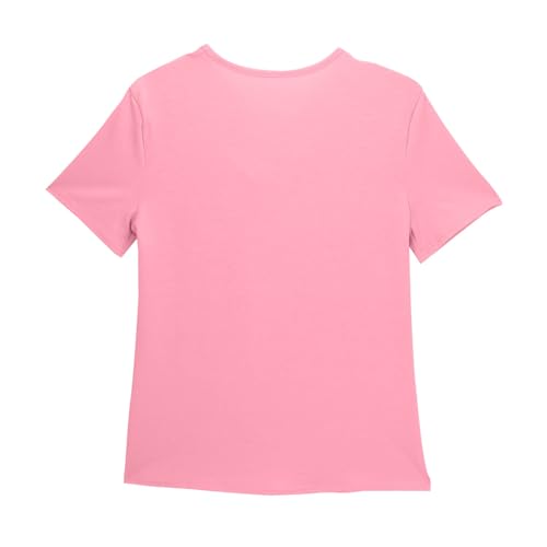 Girls Cute V Neck Tshirts Casual Solid Color Button Down Tee Tops Summer Trendy Short Sleeve Shirts Preppy Clothes2