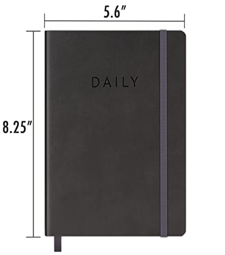 Fan&Ran Ultimate To Do List Notebook For Boosting Productivity And Organizing Tasks - Undated Daily Planner And Office Supplies For Women & Men, 5.5"X8.25", Grey #TOP5