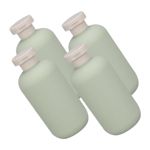 ABOOFAN 4 piezas Botellas Dispensadoras de Gel y Champú Envases Reutilizables para Viaje Loción y Jabón de Baño Botella Práctica y Duradera para Viajes y Uso Diario