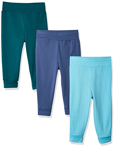Image of Hanes Pants, Flexy Soft Knit Pull-on Sweatpants, Stretch Joggers for Babies & Toddlers, 3-Pack