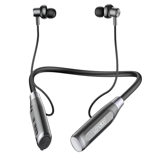 LANDIBO Wireless Bluetooth 5.0 Neck Earbuds with 100 Hours...