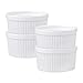 HIC Souffles, Porcelain, 4.5-Inch, 14-Ounce Capacity, Set of 6
