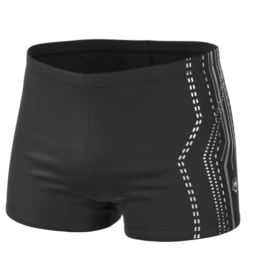 Veranobreeze Maillot de Bain pour Homme Athletic Solid Swim Jammers, Endurance Racing Training (Noir# B, M)