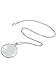 Neigemanna - Lupe mit Kette für Schmuck, Lupe mit optischem Anhänger, Linse für ältere Menschen, Lesen, erhöht die Sicht – 5-fache Vergrößerung (Silber), 1 Stück