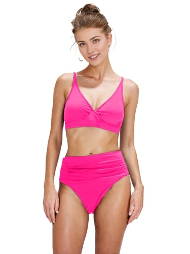 IFFEI Mommy and Me Swimsuits V Neck High Waisted Bikini Sets for Women and Girls Two Piece Bathing Suit Swimwear Beachwear4