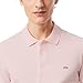 Lacoste Men's Short Sleeve Stretch Grey Croc Pique Polo, Flamingo, 3