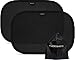 Systemoto Sonnenschutz Auto Baby - Extra dunkel - Zertifizierter UV-Schutz - 2er Set Selbsthaftende Sonnenblenden für Kinder (Schwarz)