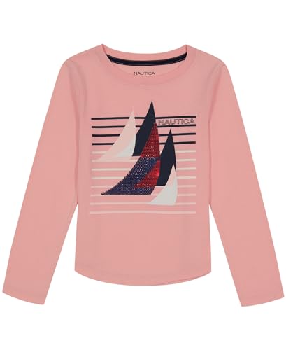 Image of Nautica Girls' Long Sleeve Graphic T-Shirt