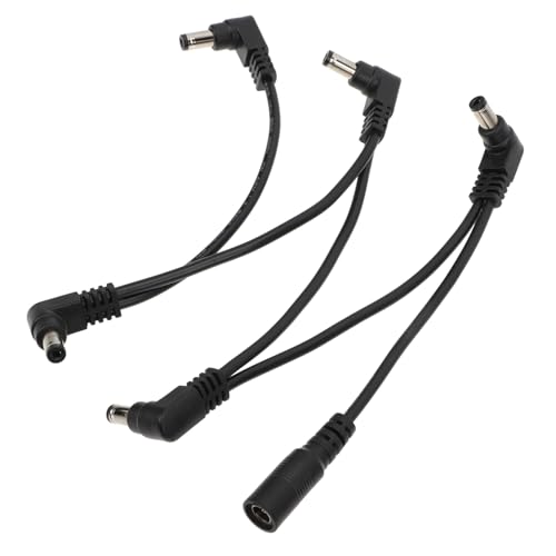 Garneck Cable de Alimentación para Pedales de Guitarra Fuente de Alimentación 1 a 5 sin Logo Cable de...