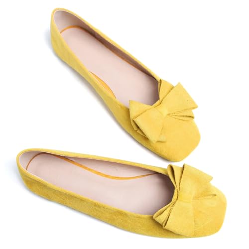 Image of Dear Time Women's Flats Shoes Bowknot Dressy Ballets Loafers Wedding Business Casual Walking Shoes