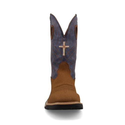 Image of Twisted X mens 12 inch Pull on Soft Toe Western Work Boot