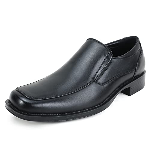 Mofri Men's Dress Shoes Size 10.5 Slip On Loafers Black Dress Shoes for Men Casual