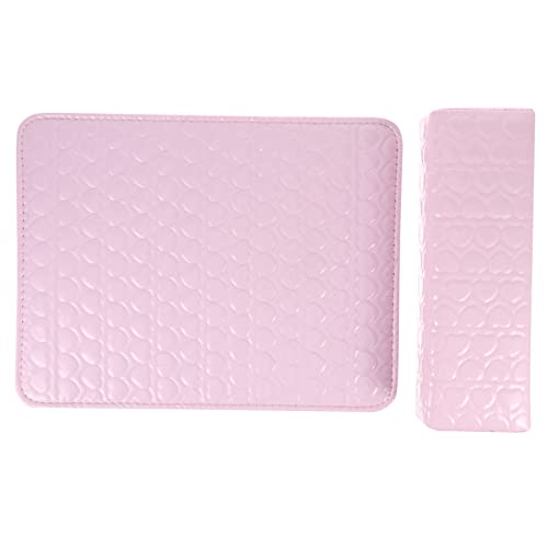 DONFAMDS 2個美甲 枕 レザー製ネイルアート用アームレスト 薄 のマニ クッシ