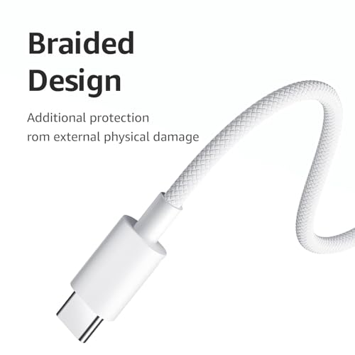 Image of Original USB-C to C Type 1M Fast Charging Cable (Apple) for iPhone 16 /16 Pro /Max /15 /15 Pro /Max /Samsung Galaxy S24 /S23 /S22 /S21 /iPad & More-White-Pack Of 1