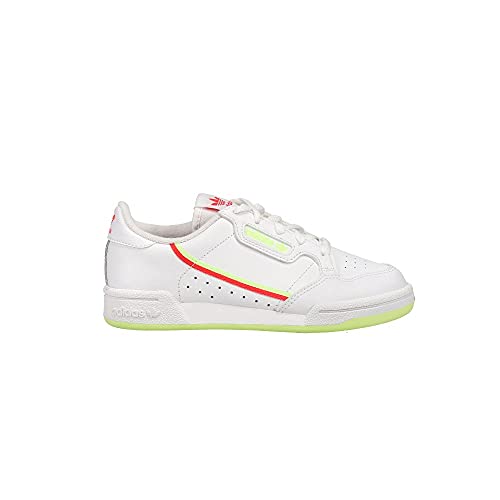 adidas Kids Continental 80 C Low Shoes FTWWHT,SHORED,HIREYE Size 1.52