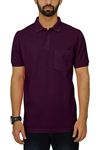 Image of Celsius Men's Half Sleeve Classic Solid Pique Polo with Pocket