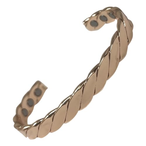 Bracelet magnétique en cuivre pur MnB, propriétés de magnétothérapie en taille M