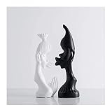HANDIYA Sculpture Artisanale Céramique Crafts Sculpture Art Décoration Statue Figurines Figurines Accueil Décoration Salon Accessoires Vin Cabinet Afficher Cadeaux