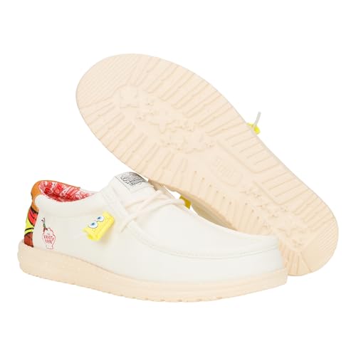 Image of HEYDUDE X Spongebob, Men's Slip-on Loafers, Comfortable & Light-Weight