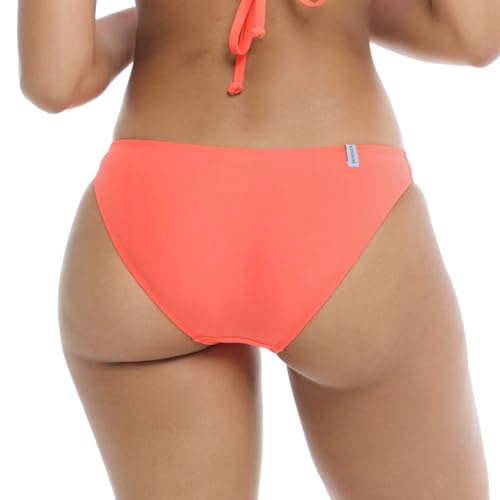 Body Glove Women's Standard Smoothies Basic Solid Fuller Coverage Bikini Bottom Swimsuit, Sunset, X-Small3