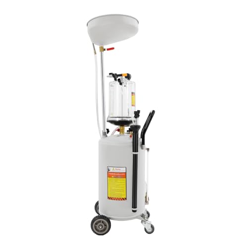 Colector de aceites usados con depósito de 75 L, carro de recogida de aceite, dispositivo de extracción de aceite usado móvil sobre cuatro ruedas, depósito de aceite usado para coches, talleres y