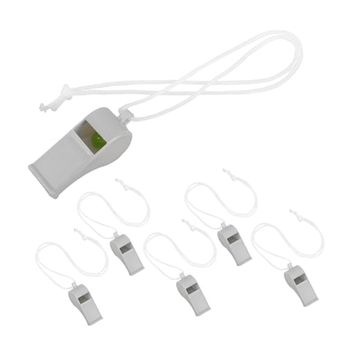 ERINGOGO 6pcs Multi-use Whistles for Themed Parties Plastic Whistle Toys for Boy Girl and Adults Loud Attention-grabbing Sound for Sports Events and Traffic Control