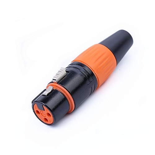 Gimax 3 Pin XLR Jack Female Microphone Connector Adapter