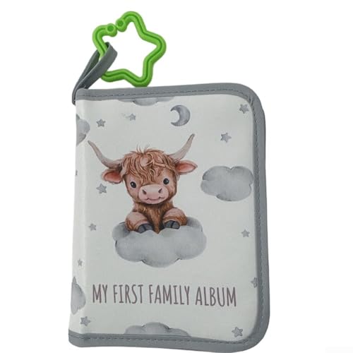 Durashmall Album fotografico commemorativo per la crescita, libro dei ricordi per ragazzi e ragazze, 14 x 18 cm, contiene 17 foto, decorazione per la casa neutra, organizer per ricordi