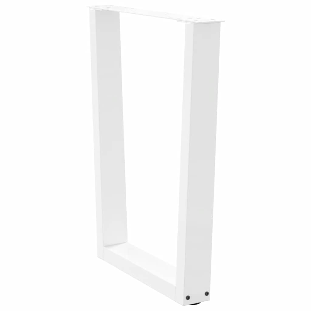 Gambe per tavolo da pranzo a forma di V, 3 pezzi, bianco, 70 x 73,3