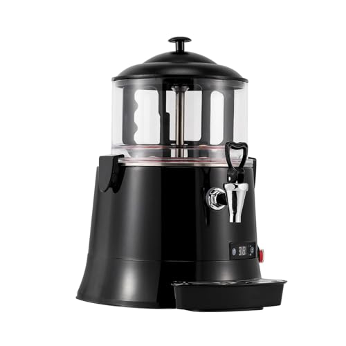 HAIYAETONG Chocolatera, Chocolatera Eléctrica, Mezclar y Calentar Chocolate al Baño María, Acero Inoxidable black-5L