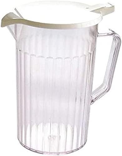 6 x Polycarbonate Plastic Pitcher Jug Lined at 1.5 Pint 0.9 Litre With Lid