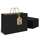 MESHA White Shopping Bags 16x6x12 50Pcs & 100Pcs White Paper