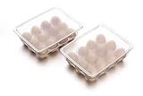 JINAMART Stackable Plastic Egg Holder for Refrigerator,Deviled Egg Storage Drawer for Countertop,...