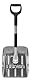 Fiskars Auto-Schneeschaufel, Länge: 71 cm, Aluminium, Schwarz/Silber, 1000740