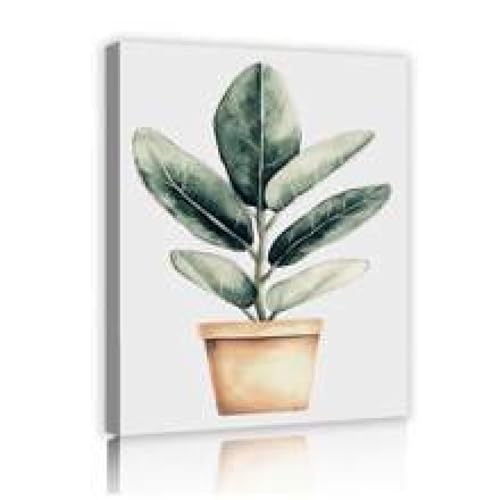 Affiche imprimée eucalyptus pour rafraîchir un mur blanc sans effort