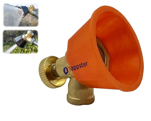 Image of Adjustable Brass Sprayer Nozzle with Windproof Cap High-Pressure Mist Nozzle for Agriculture Sprayer Pump, Garden, Grass Sprinkling Misting Fogger 2 Spray Modes Nozzles